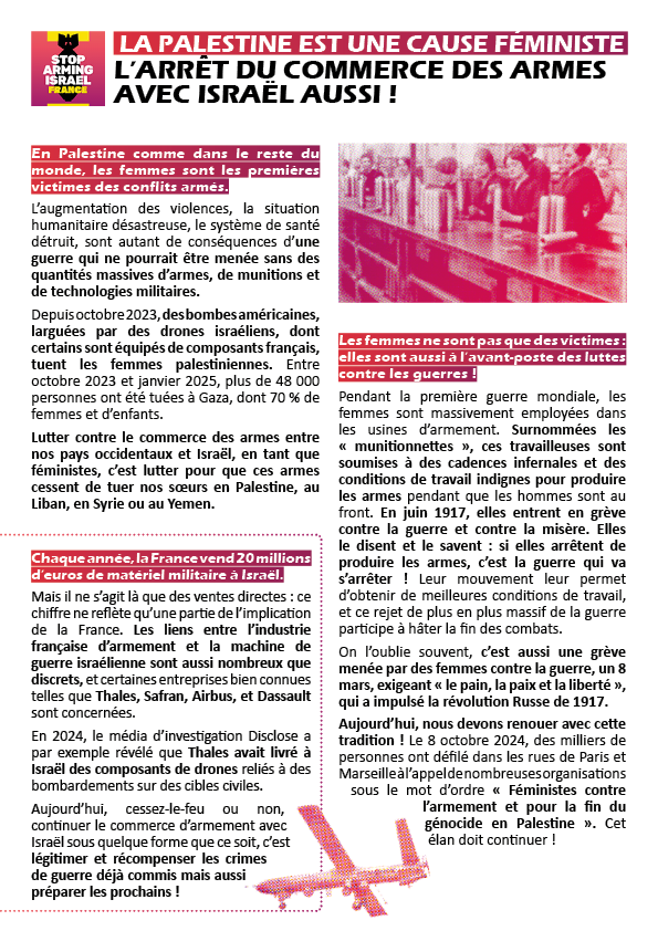 Tract féminisme et armement