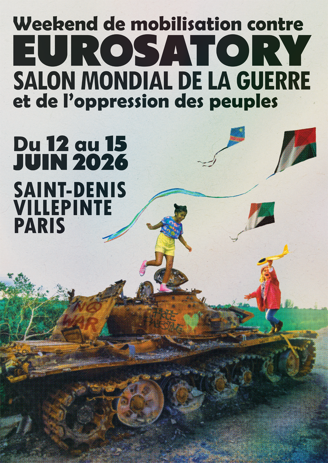 Mobilisation contre Eurosatory du 12 au 15 juin 2026
